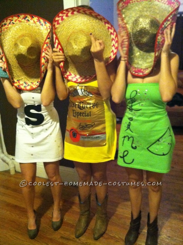 Tequila Makes Our Clothes Fall Off Group Costume Salt Tequila And Lime