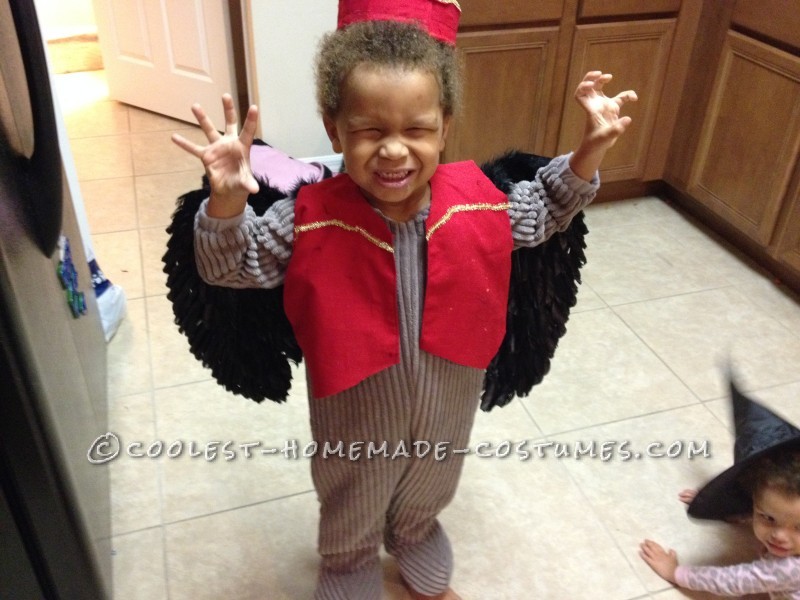 Cool Last-Minute Toddler Costume: Flying Monkey from Wizard of Oz