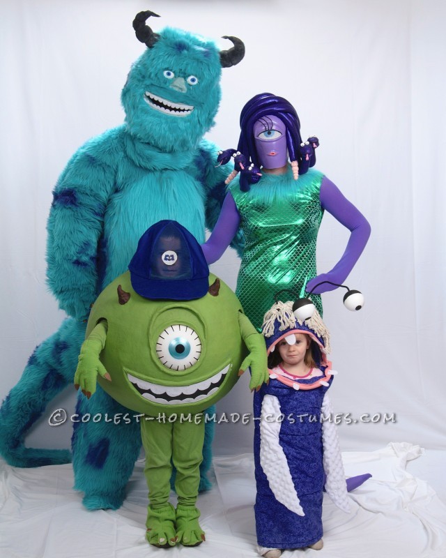 Coolest Monsters Inc. Family Halloween Costumes