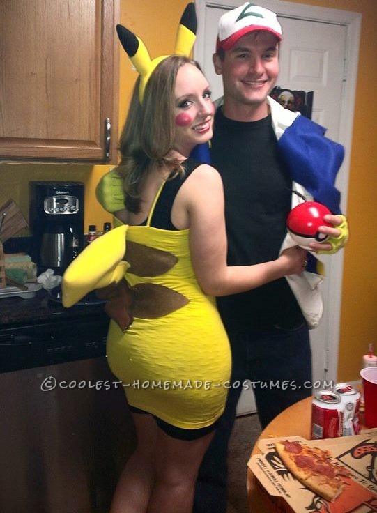 costume Ash misty and pikachu