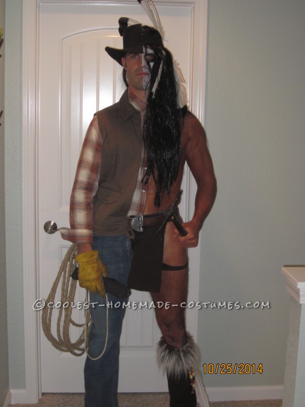 Cowboy vs Indian in One Costume