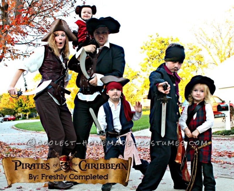 Cool Pirates of the Caribbean Costumes for a Family