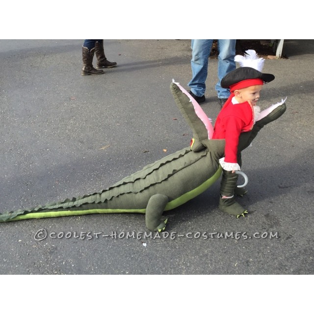 Awesome Costume Idea: Captain Hook Getting Eaten by Tick Tock Crocodile!