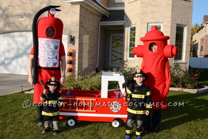 Coolest Fireman Family Costumes: Little Heroes with Big Hoses