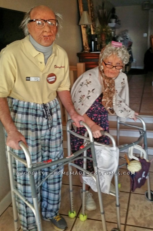 Old Folk Couple Costume