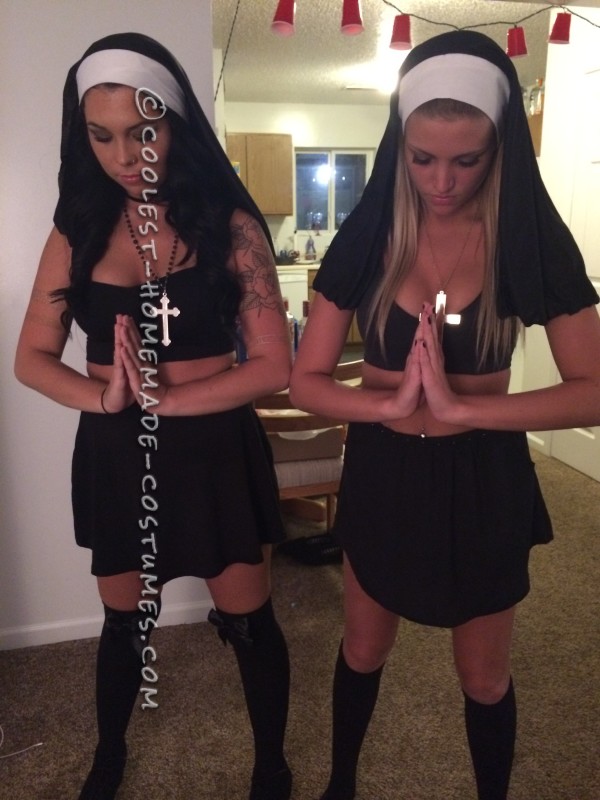 Simple Naughty Nun Couple Costume 