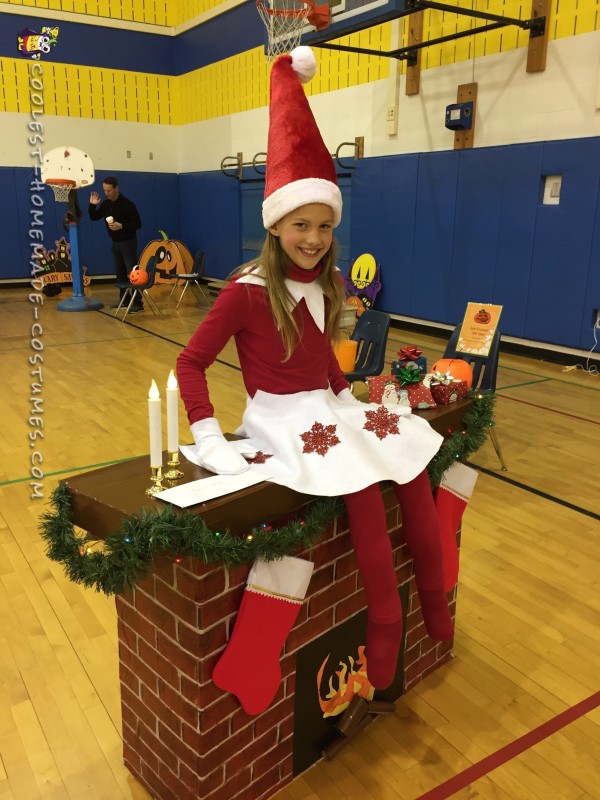 Elf on a Shelf DIY Illusion Costume