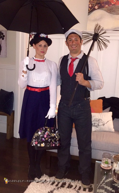 Cool Mary Poppins and Bert Couple Costumes