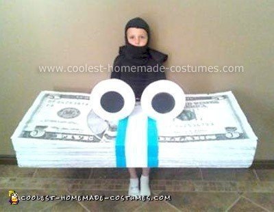 Homemade GEICO Money Stack Costume