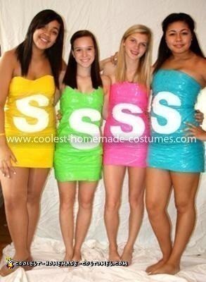 Coolest Skittles Group Sexy Halloween Costumes