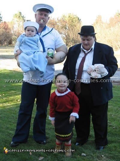 Coolest Homemade Popeye Costume Ideas and Photos