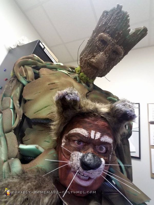 Groot and Rocket Costume- my greatest creation to date