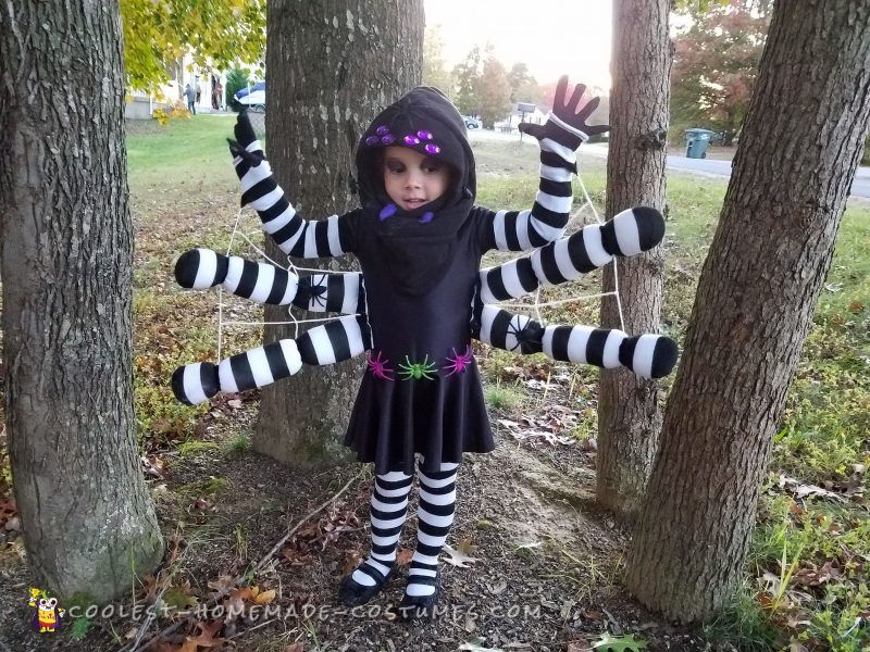 Cool Itsy Bitsy DIY Toddler Spider Costume