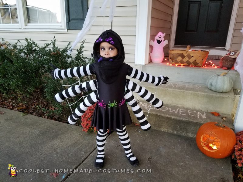 Cool Itsy Bitsy DIY Toddler Spider Costume