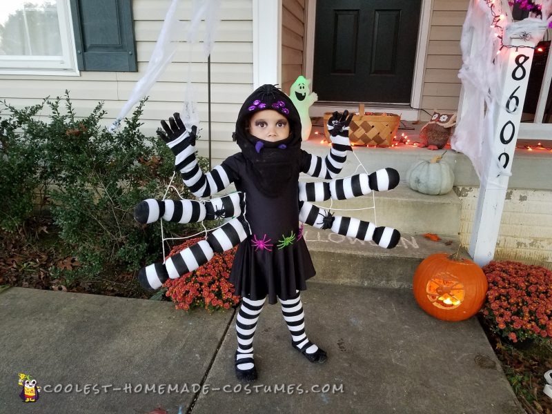 Cool Itsy Bitsy DIY Toddler Spider Costume