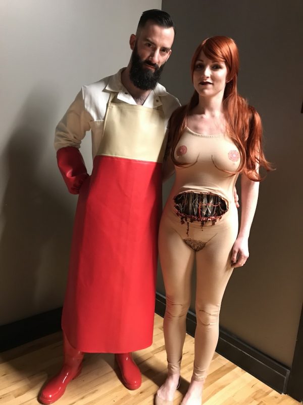 Cool DIY Broken Robot Host and Cleaner Westworld Couple Costume