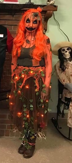 Creepy DIY Rotting Pumpkin Costume