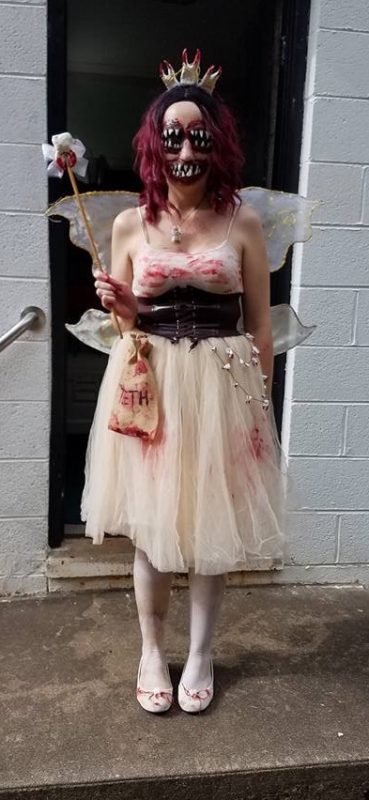 Scary DIY Tooth Fairy Costume 
