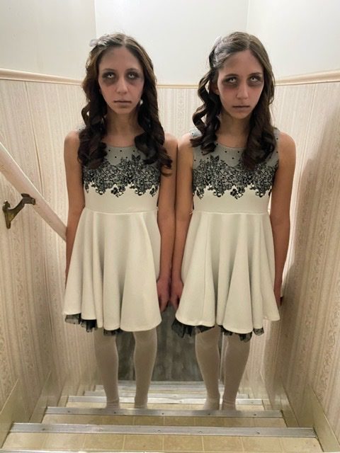 Creepy Ghost Dolls Costume For Twins