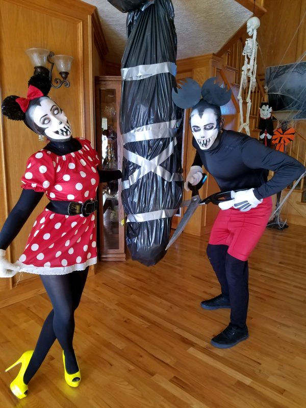 Scary Mickey and Minnie Mouse