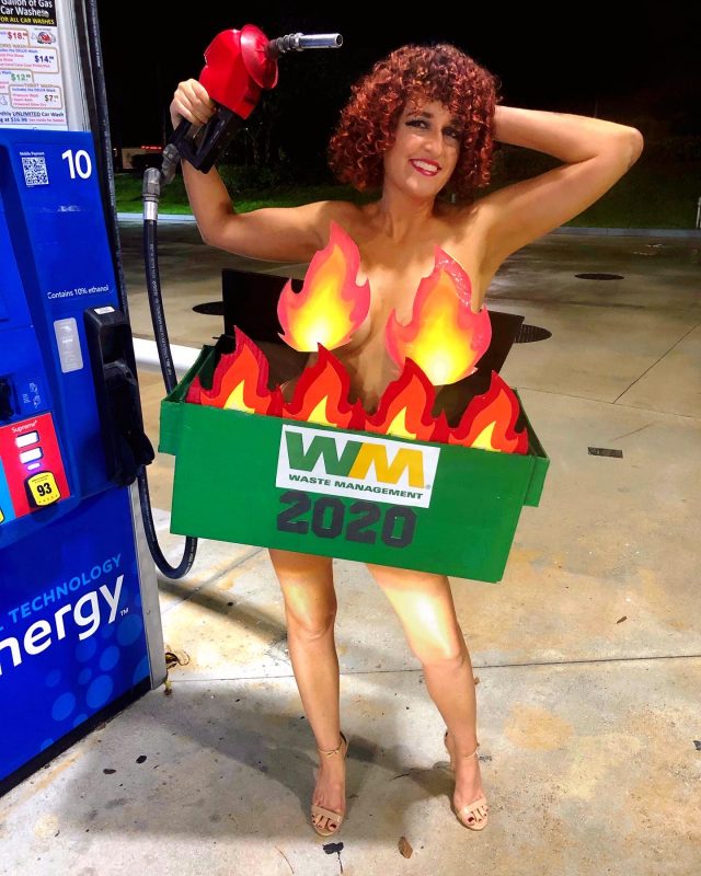 2020 Sexy Dumpster Fire Costume