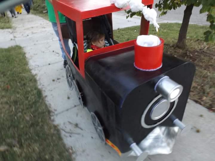 Coolest Train Engineer Stroller Halloween Costume