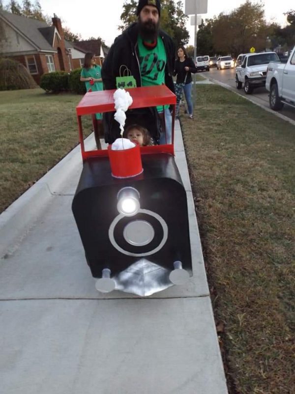 Coolest Train Engineer Stroller Halloween Costume