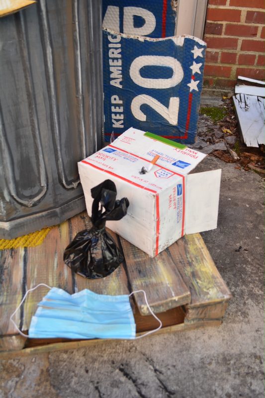 Oscar the Grouch Costume Made Completely from Trash