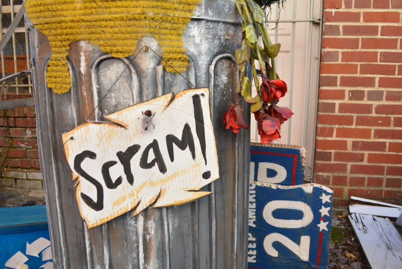 Oscar the Grouch Halloween Costume Made Completely from Trash