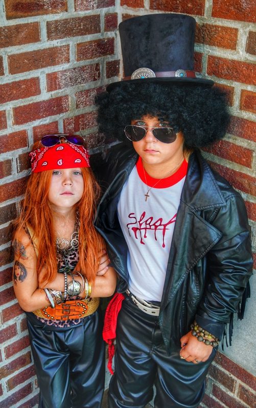 Coolest DIY Family Halloween Costume - Guns N' Roses Costumes