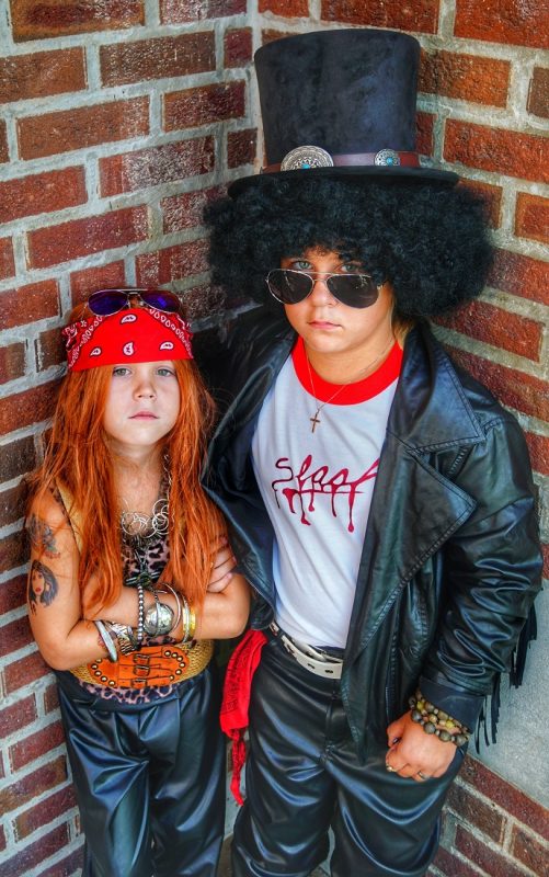 Coolest DIY Family Halloween Costume - Guns N' Roses Costumes