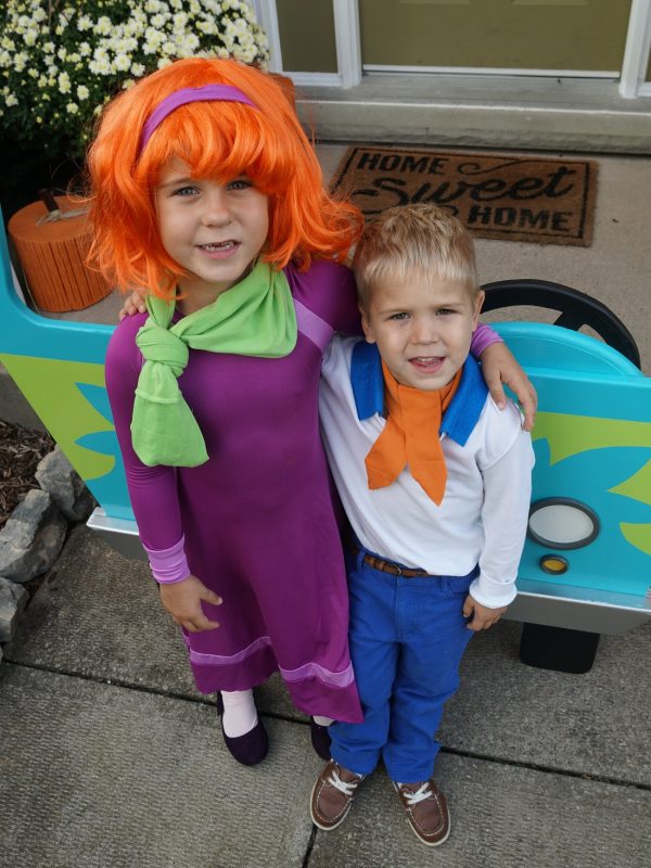 Scooby-Doo! Family Halloween Costume with Hand Built Mystery Machine! 