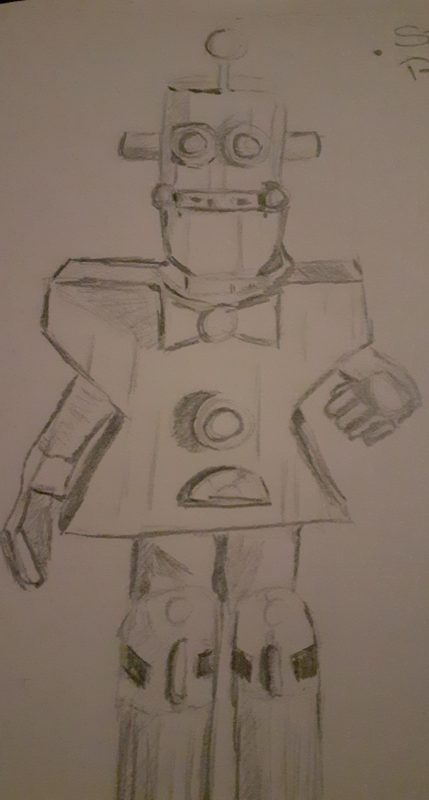 Final Robot Drawing by Mammy