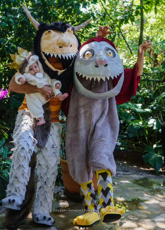 Amazing Homemade Where the Wild Things Are Family Costumes