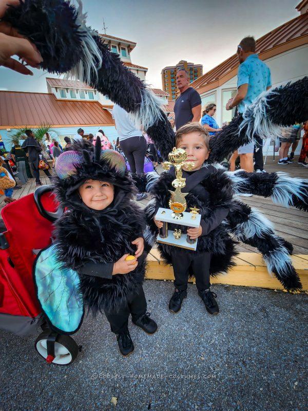 Coolest DIY Spider and Fly Child Costumes