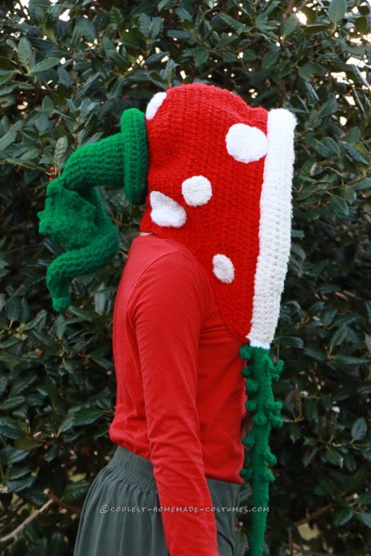 Crochet Piranha Plant Hood