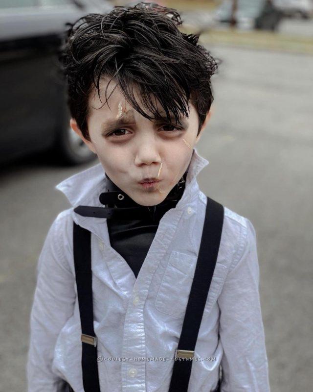 Tim Burton's Edward Scissorhands DIY Costume for 5 year old