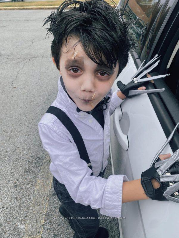 Tim Burton's Edward Scissorhands DIY Costume for 5 year old