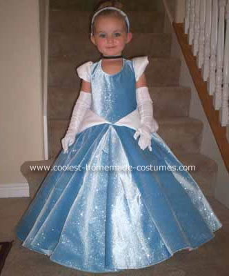 Girls Dress Patterns Free on Homemade Cinderella Costume