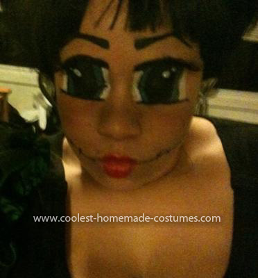 Homemade Mascara on Coolest Creepy Doll Costume 6