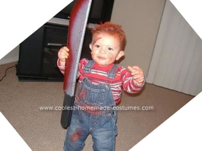 Infants Halloween Costumes on Coolest Homemade Baby Chucky And Bride Of Chucky Costume 7