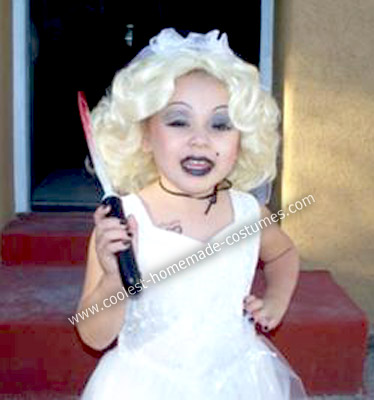Homemade Mascara on Coolest Homemade Bride Of Chucky Child Costume 4