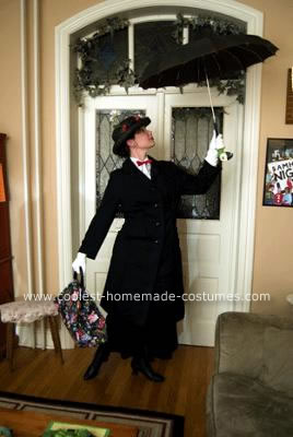 Mary Poppins on Coolest Homemade Mary Poppins Costume 9