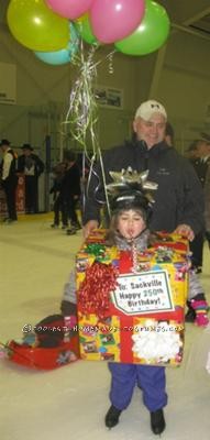 Every year our town has a winter carnival event put on by our local fire fighters.   Local children and adults create their own costumes and wea