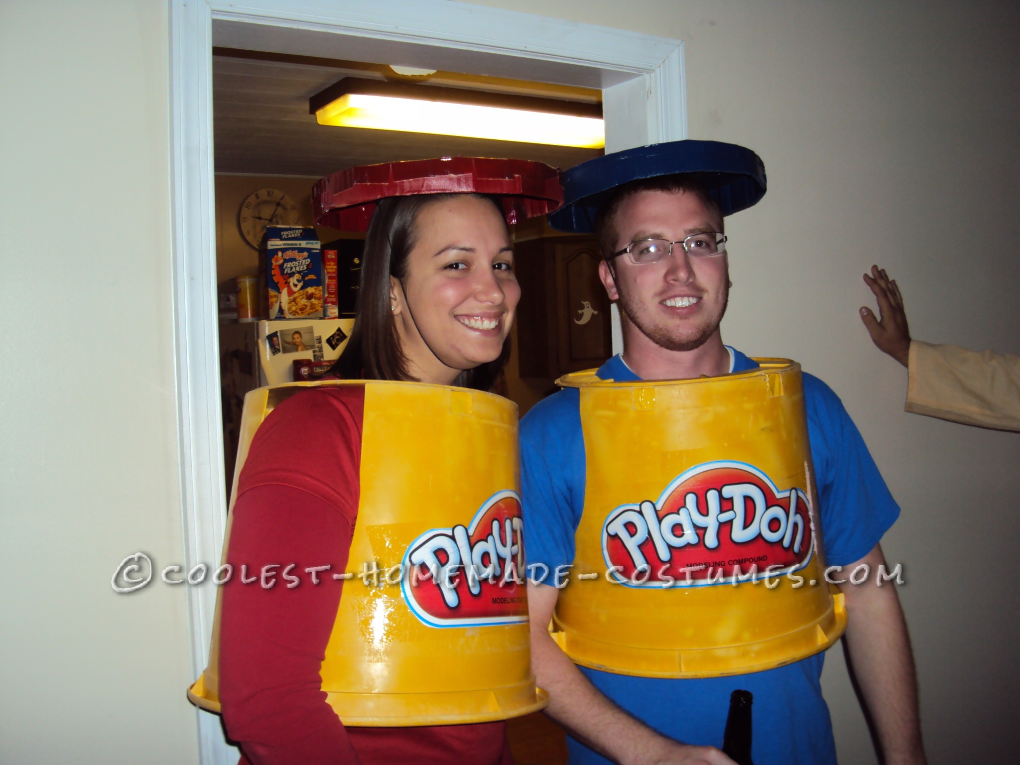 Cheap and Simple Play-Doh Couple Costume