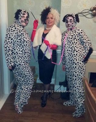 Having been invited to a Disney themed 30th party, we were a bit lost as to what to go as. My friend discovered Dalmation \"Onesies\" in a local