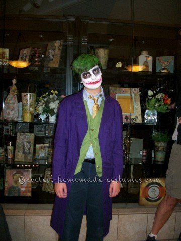 My son wanted to dress up as the Joker for Halloween last year. After looking at a couple store bought costumes I realized it would look better to ma