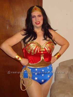 I've always wanted to be Wonder Woman for Halloween. I told myself if I could get to my goal weight which would mean loosing 80lbs, I could be Won