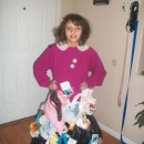 This is my Hoarder costume my mom made. We came up with the idea because one of our favorite shows is Hoarders.
We went to several garage sales and
