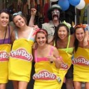 We wore these Playdoh costumes to the Rugby Sevens 2011 in Wellington, New Zealand which is a huge dress up event that 40,000 people in costumes go t